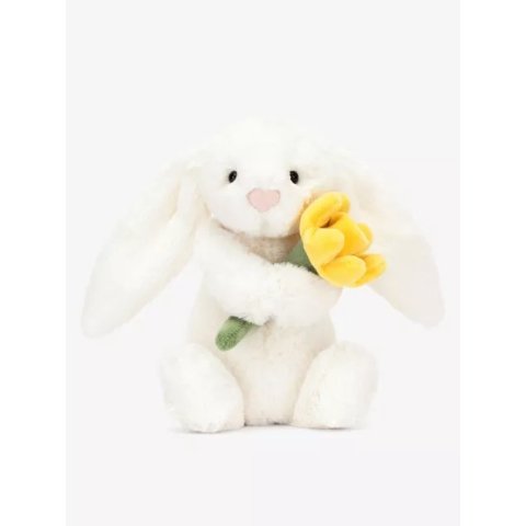 抱抱水仙花的邦尼兔