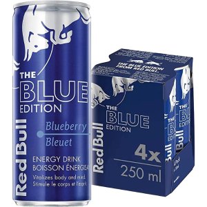 RedBull红牛功能性饮料，蓝莓味 4瓶x250ml 