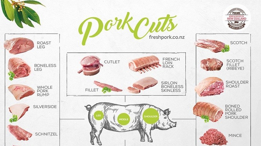 澳洲猪肉部位有哪些？- 猪肉去腥 - 猪肉做法 - 中英对照