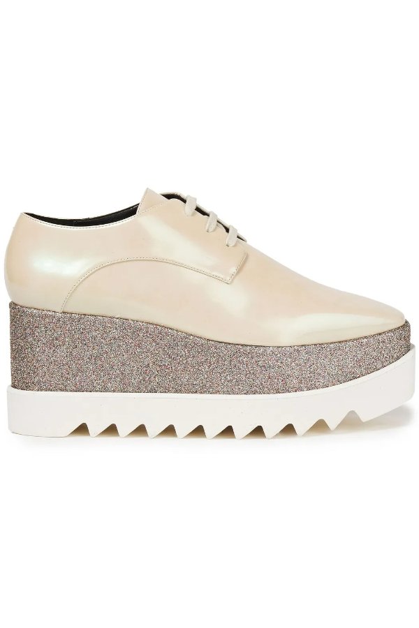 Elyse glittered 厚底鞋