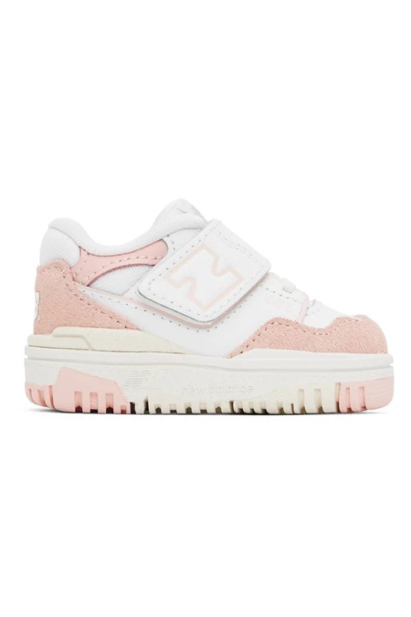 婴儿粉色 & 白色 550 运动鞋