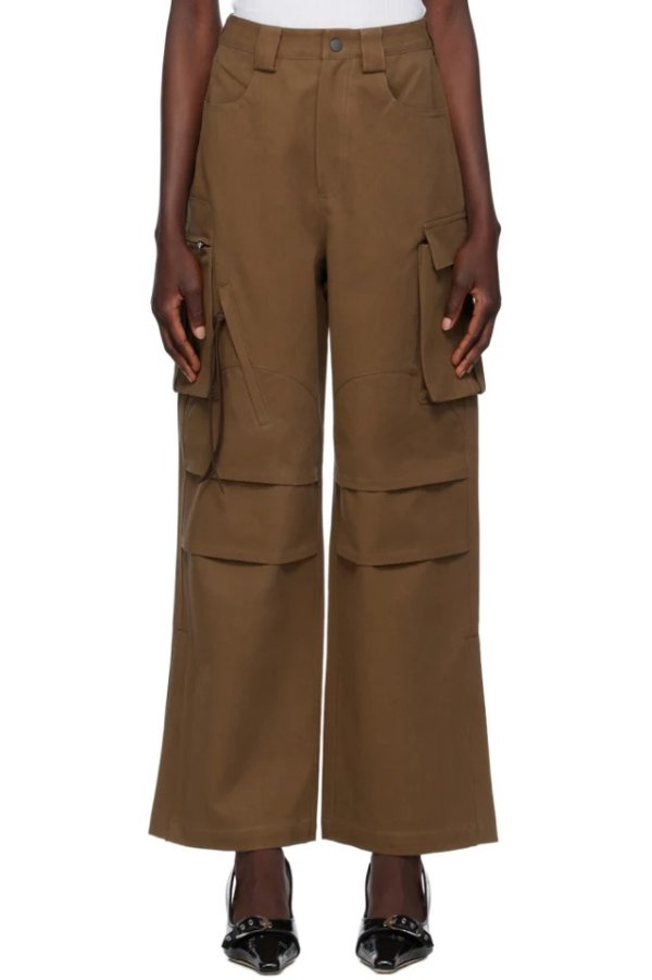 FAX COPY EXPRESS 独家发售棕色工装裤