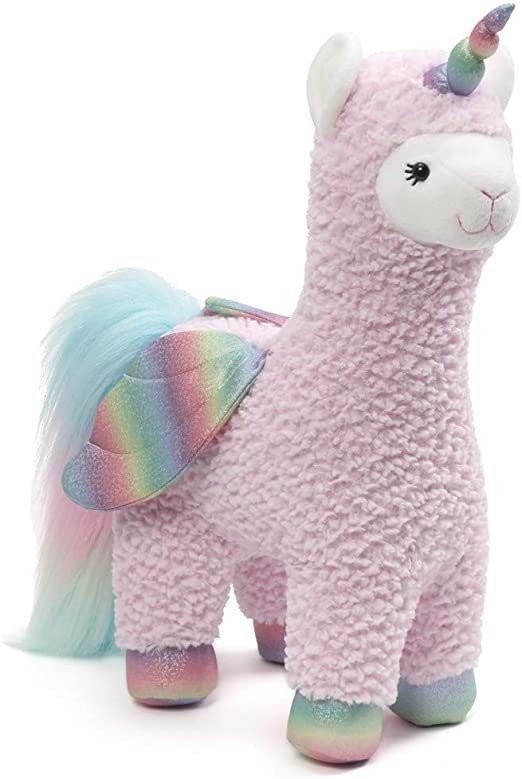 6052155 Llamacorn: Sparkles Pink with Wings 40cm, Multicolor