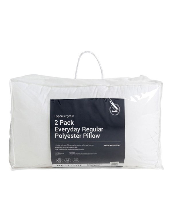 Everyday Regular Polyester 枕芯 2个装