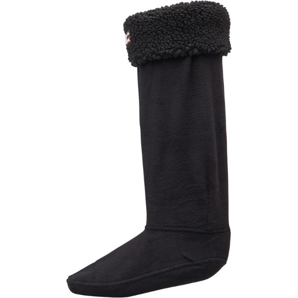 Hunter Original Damen Sheepy Wandersocken Schwarz