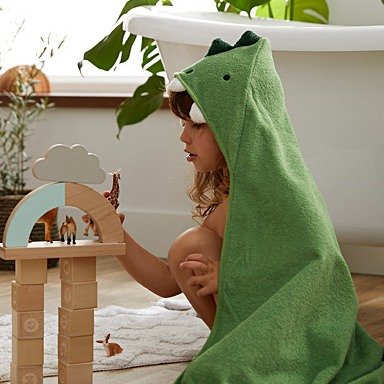 小恐龙宝宝浴袍