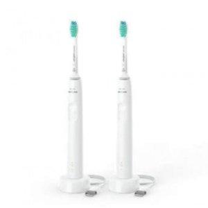 Philips 飞利浦超声波清洁牙刷3100白色套装 多倍清洁 高效护齿！
