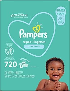 Pampers 婴儿湿巾清新气味720片 