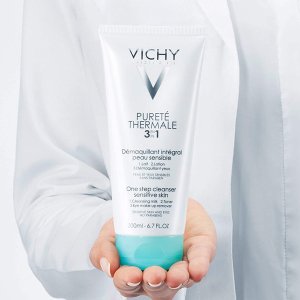 VICHY 3合1洁面200ml 卸妆清洁 一步搞定 温和彻底净化毛孔