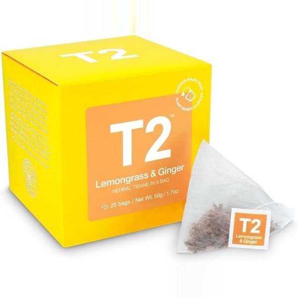 柠檬姜茶 Herbal Tea Bags in Box, 25-Count