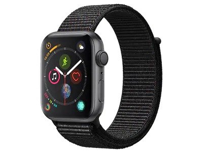 Watch Series 4 44mm Space Grey Aluminum Case with Black Sports