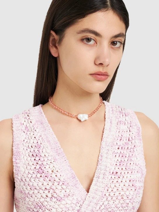 粉色珍珠项链