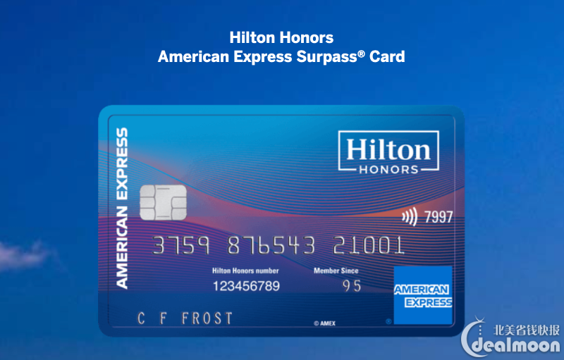 信用卡 amex美国运通 amex hilton surpass 信用卡 史高开奖!