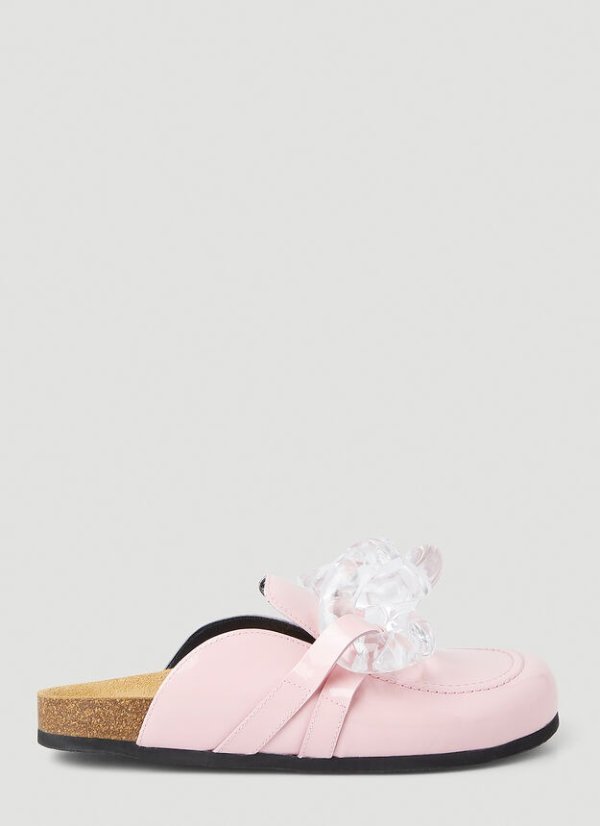 粉色乐福拖鞋
