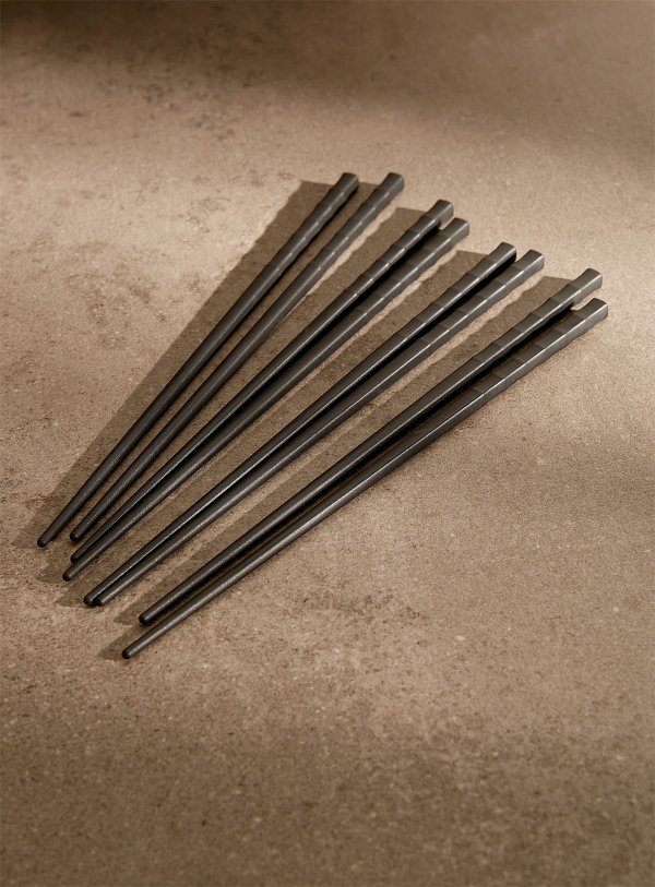 黑色竹节筷子 4双装