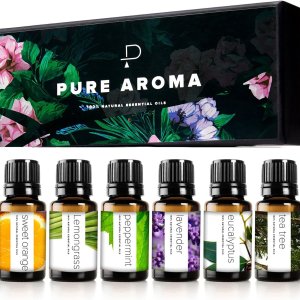 PURE AROMA 100%天然香薰油6件套 芳香疗法舒压安眠