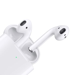 Apple AirPods 无线蓝牙耳机 2代超新版无线充电盒版 7.5折特价