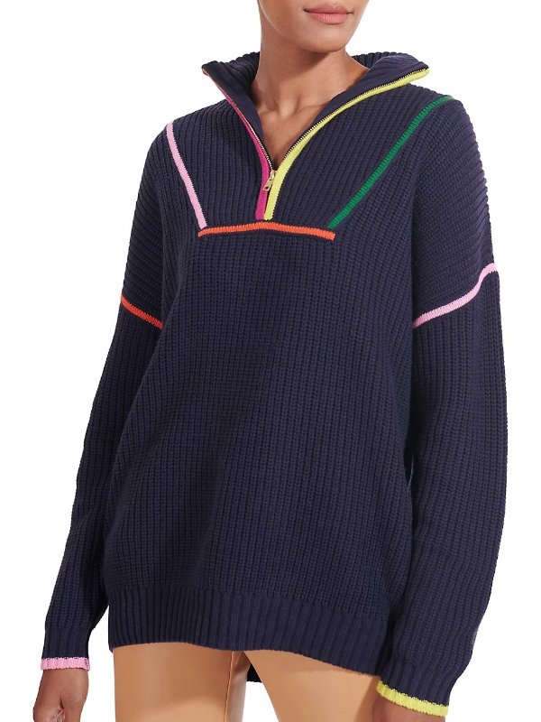 Hampton 半拉链针织毛衣