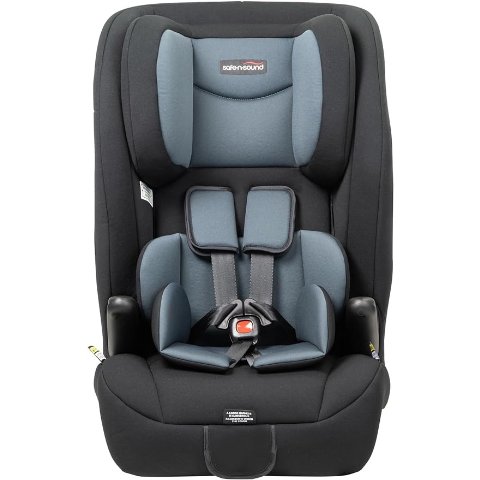 背带汽车座椅，内置背带保护，黑色/灰色，6个月- 8年(8040)