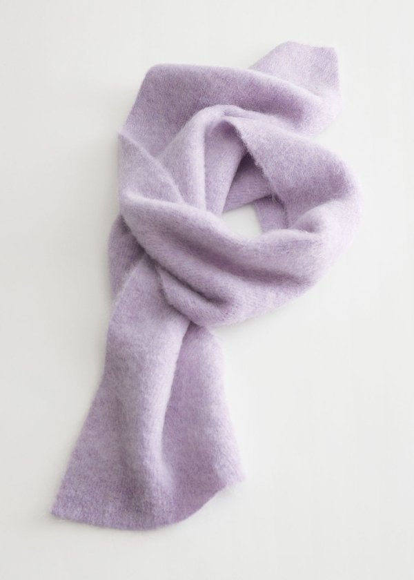 薰衣草紫围巾