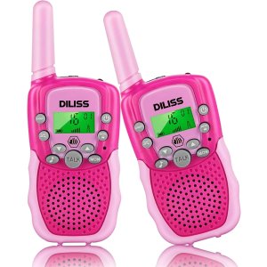 DILISS 粉色儿童远距离无线对讲机2件套 有效距离3公里