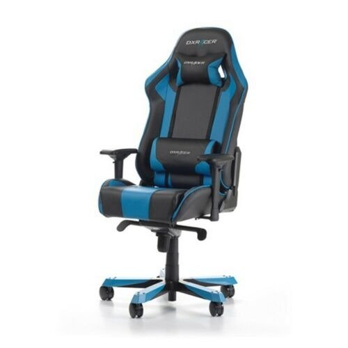 Ks06 Series Gaming Chair, Neck/Lumbar Support - Black & Blue