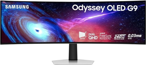 49 inch Odyssey 0.03 ms 240 Hz OLED G9 电竞显示器(LS49CG932SNXZA) -[Canada Version] (2023)