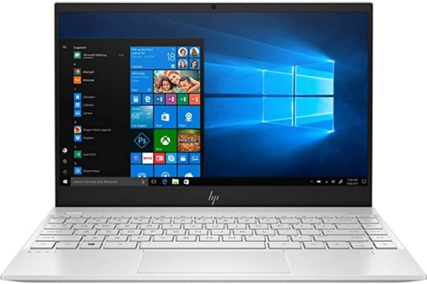 New HP Envy 13.3-Inch Laptop, 4K IPS Touchscreen Display, Intel Core i7, 8GB RAM, 512 SSD Storage, 3x USB Ports, Thin & Light Design, HP Fast Charge & Integrated Fingerprint Reader (Silver, 9WN83PA)