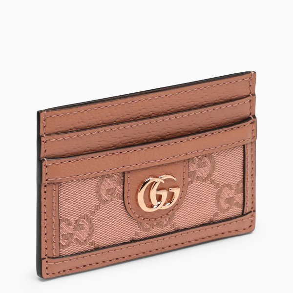 Pink Ophidia GG card holder