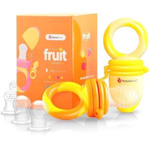 NatureBond 婴儿食品喂食器/水果喂食器安抚奶嘴（2 件装