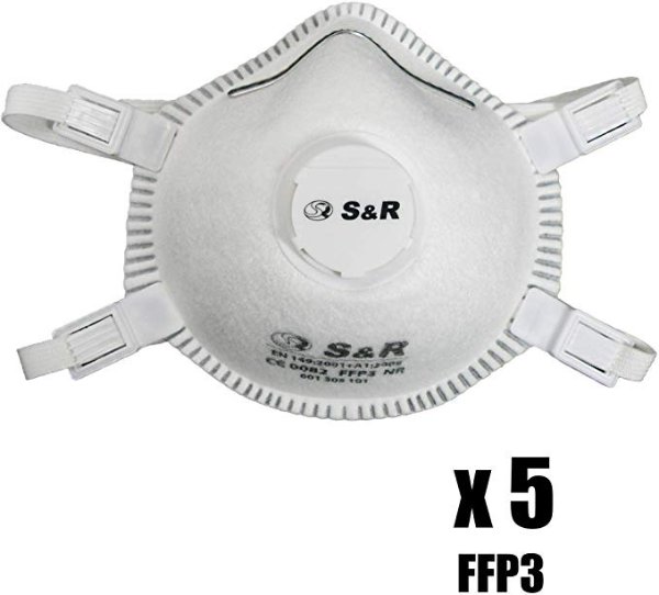 防病毒口罩3个装 FFP3