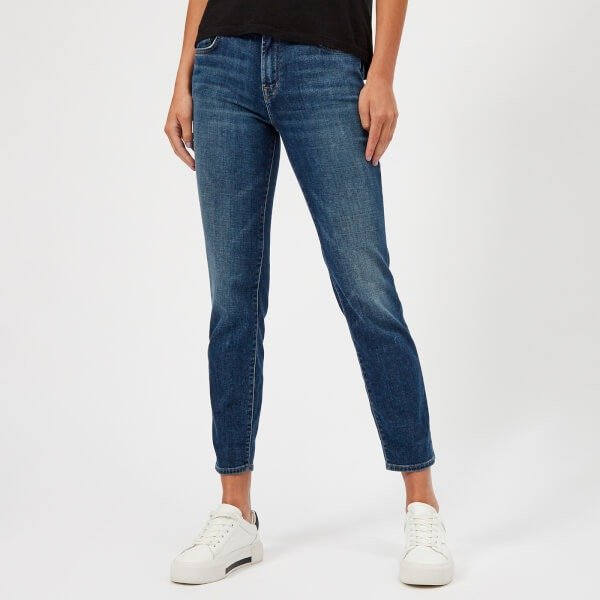 Women's Johnny Mid Rise Boyfit Jeans - Delta