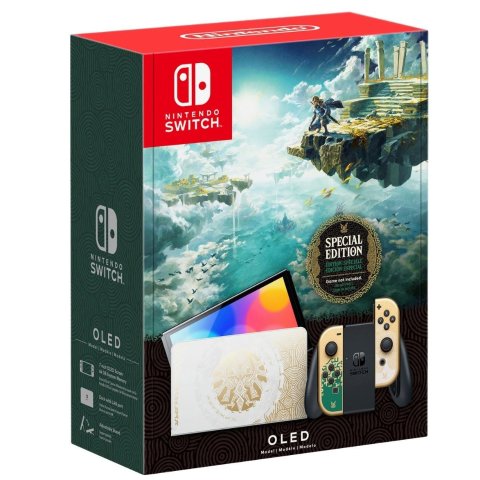 $469.99 限定手柄$99.99开放预订！Nintendo Switch – OLED 《塞尔达-王国之泪》限定版 科技在于换色