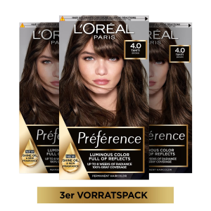 L'Oréal 欧莱雅染发剂 4.0自然棕 超适合冬季的一抹温柔发色！