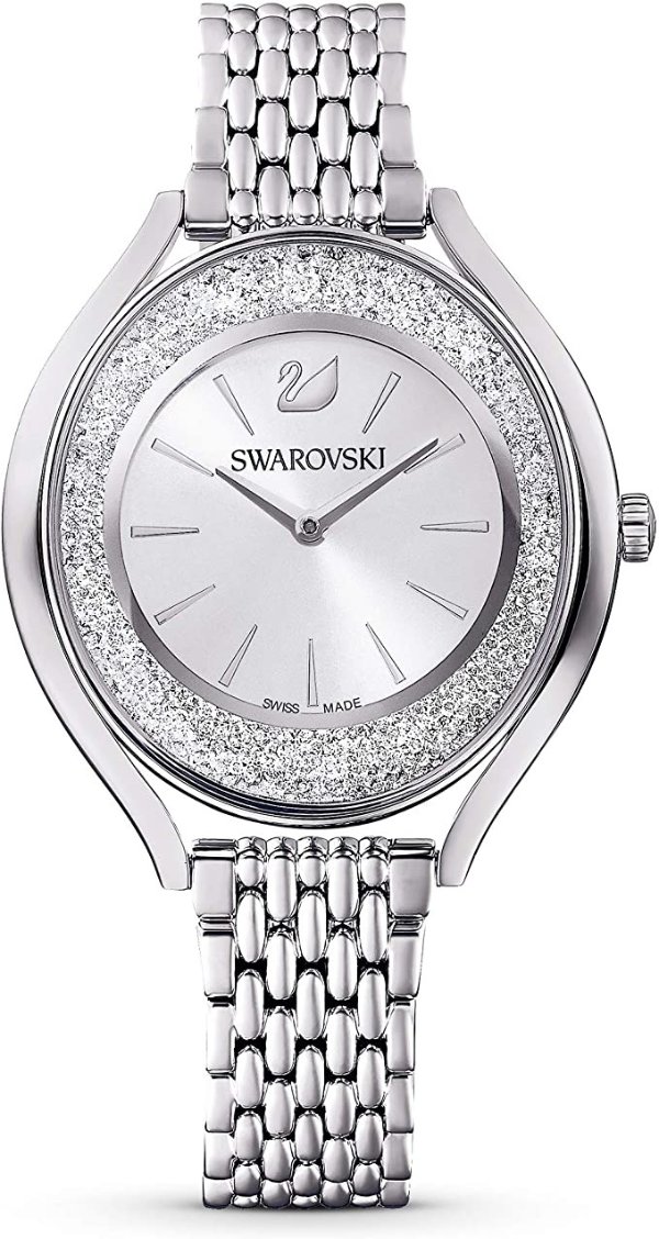 Swarovski 银色水晶腕表
