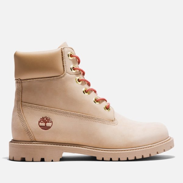 Timberland Waterproof 6 Inch Nubuck Leather Boots Timberland 浅色