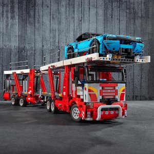 手慢无：LEGO 乐高机械组 车辆运输车 2493颗粒 送蓝色跑车