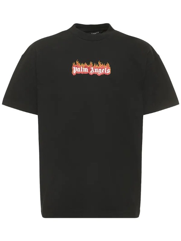 火焰logo棉质T恤