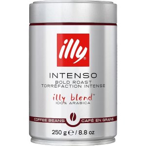illy 100% 阿拉比卡深度烘焙咖啡豆 250g 可可和干果的温暖香气