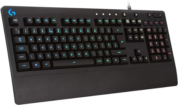 Logitech G213 Prodigy 彩色背光游戏键盘