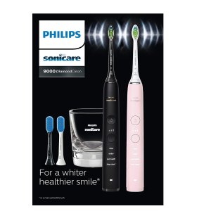 Prime Day：Philips 新款钻石电动牙刷2支+替换刷头+充电杯
