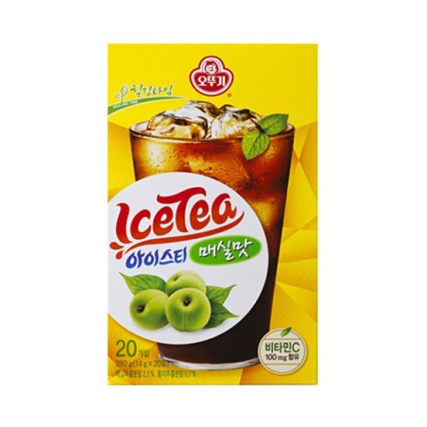 【特惠】韩国OTTOGI不倒翁 即溶冰红茶 李子味 20包入