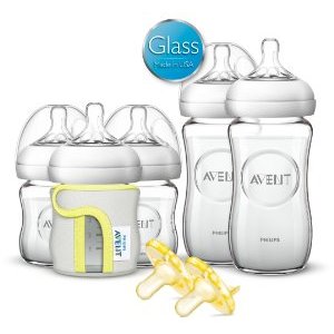 Philips AVENT飞利浦玻璃奶瓶，宽口径宝宝防胀气