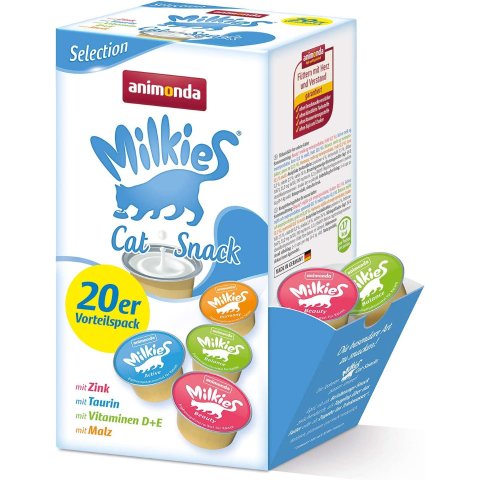 20个仅€6.29Animonda 小份装猫奶 低乳糖易消化 一次一个刚刚好