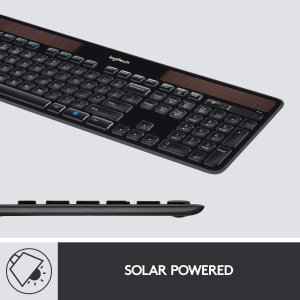 Logitech K750 太阳能 无线键盘 超轻薄设计