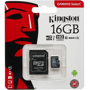 逆天价：Kingston 16GB SD卡 80MB/s读取速度 送转接卡