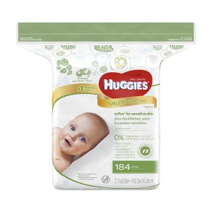 Huggies Natural Care 温和配方无香型婴儿湿巾补充装 184片