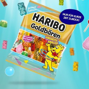 Haribo 超萌小熊软糖新周边 彩虹色3D冰箱贴 可可爱爱超实用