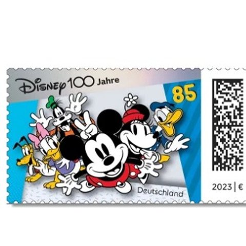 已发行 €0.85起号外！迪士尼100周年邮票 集邮爱好者别错过