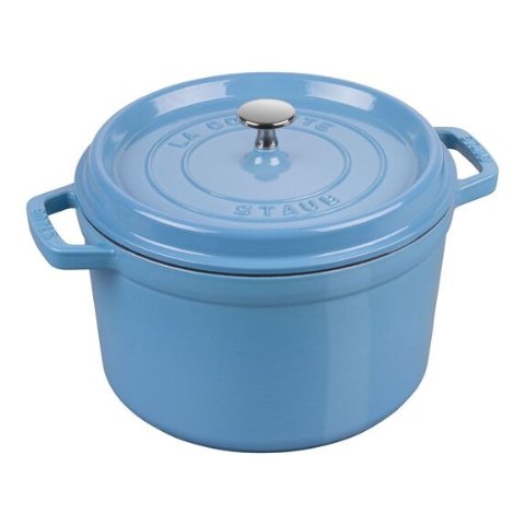 La Cocotte 4.75 l cast iron round Tall cocotte, ice-blue 4.75L经典